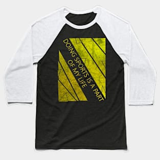 yellow workout T-shirt Baseball T-Shirt